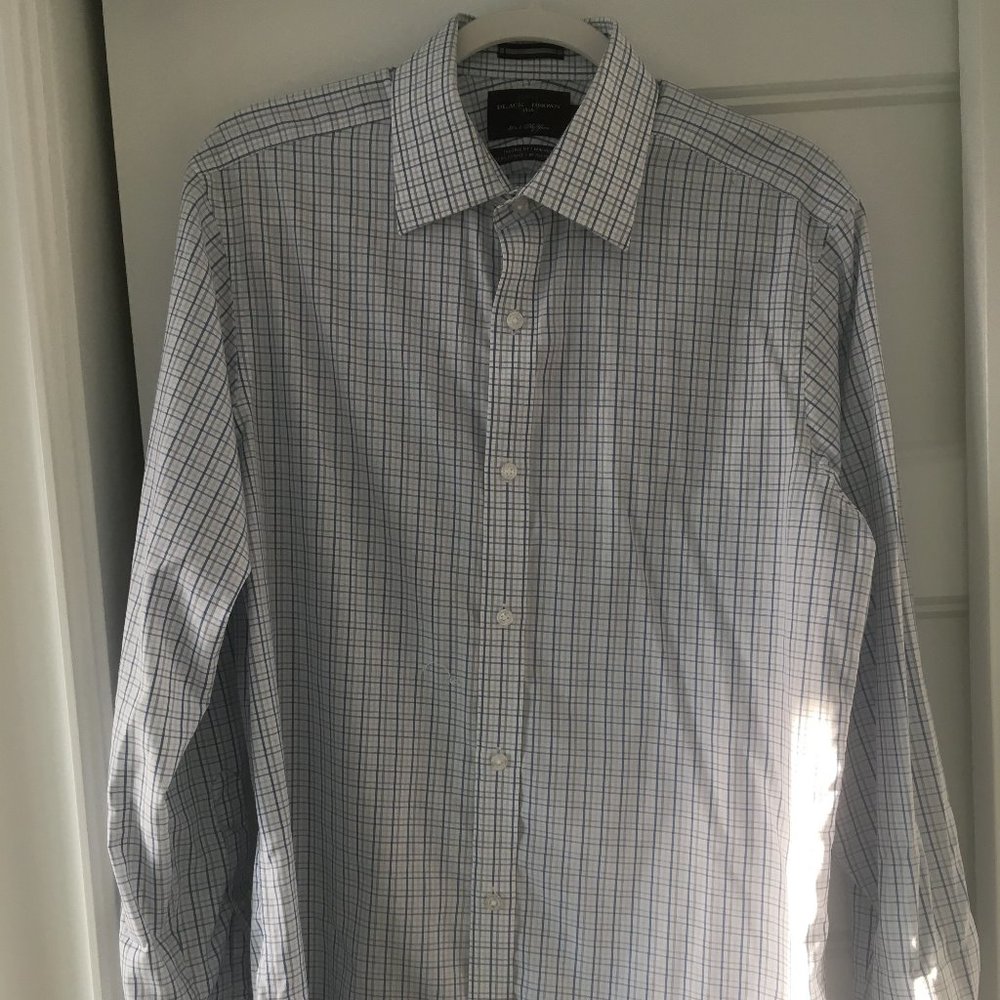 Black & Brown Dress Shirt Size 16 34/35